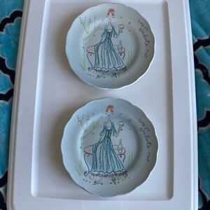 Anthropologie 2 Salute Salad Plates